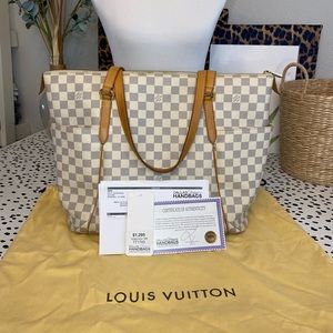 Authentic Louis Vuitton Totally GM IN Damier Azur